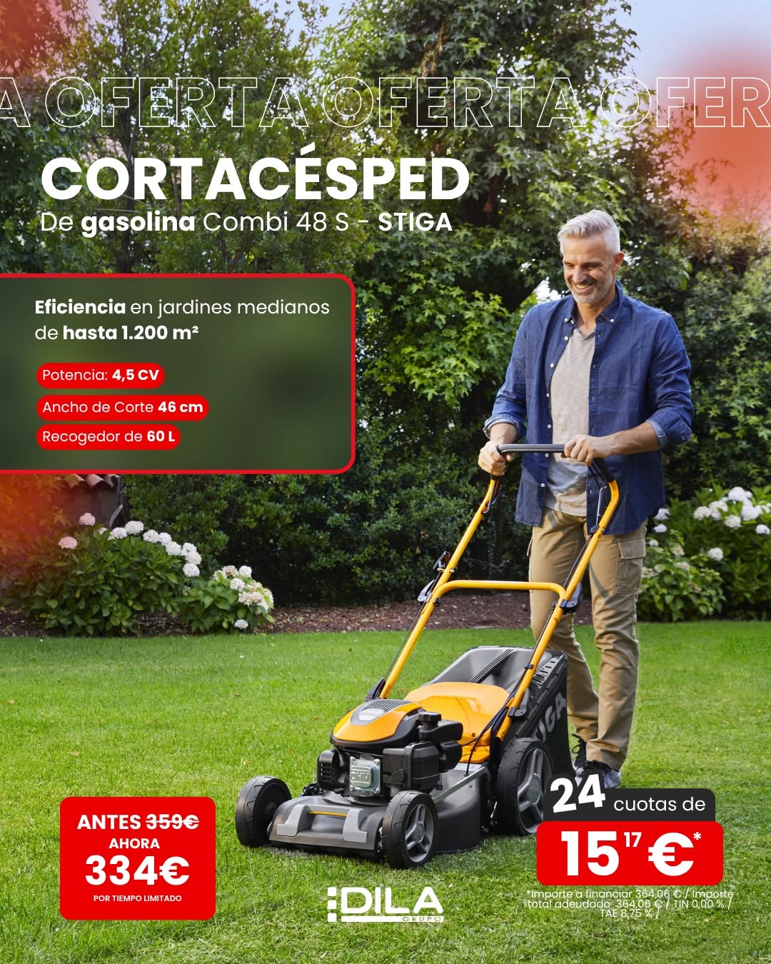 cortacésped de gasolina STIGA Combi 48 S